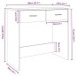 Scrivania Grigio Sonoma 80x40x75 cm in Legno Multistrato