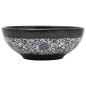 vidaXL Lavabo da Appoggio Nero e Blu Rotondo Φ41x14 cm Ceramica vidaXL Lavabo da Appoggio Nero e Blu Rotondo Φ41x14 cm Ceramica