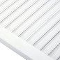 vidaXL Ante a Lamelle 2 pz Legno Massello di Pino Bianco 99,3x39,4 cm vidaXL Ante a Lamelle 2 pz Legno Massello di Pino Bianco 99,3x39,4 cm