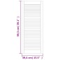 vidaXL Ante a Lamelle 2 pz Legno Massello di Pino Bianco 99,3x39,4 cm vidaXL Ante a Lamelle 2 pz Legno Massello di Pino Bianco 99,3x39,4 cm
