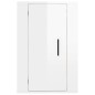 vidaXL Mobili Porta TV a Parete 2 pz Bianco Lucido 40x34,5x60 cm vidaXL Mobili Porta TV a Parete 2 pz Bianco Lucido 40x34,5x60 cm