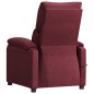 vidaXL Poltrona Elettrica Reclinabile Rosso Vino in Tessuto