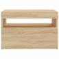 vidaXL Mobile Porta TV con Luci LED Rovere Sonoma 60x35x40 cm