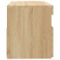 vidaXL Mobile Porta TV con Luci LED Rovere Sonoma 60x35x40 cm