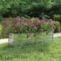 vidaXL Letto Rialzato Giardino 160x40x45 cm in Acciaio Zincato Argento vidaXL Letto Rialzato Giardino 160x40x45 cm in Acciaio Zincato Argento