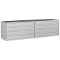 vidaXL Letto Rialzato Giardino 160x40x45 cm in Acciaio Zincato Argento vidaXL Letto Rialzato Giardino 160x40x45 cm in Acciaio Zincato Argento
