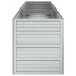 vidaXL Letto Rialzato Giardino 160x40x45 cm in Acciaio Zincato Argento vidaXL Letto Rialzato Giardino 160x40x45 cm in Acciaio Zincato Argento