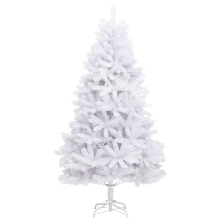 vidaXL Albero di Natale Artificiale Incernierato con Base Bianco 240cm