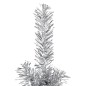 vidaXL Albero Natale Artificiale Sottile a Metà Supporto Argento 150cm vidaXL Albero Natale Artificiale Sottile a Metà Supporto Argento 150cm