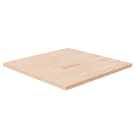 Piano Tavolo Quadrato 70x70x2,5 cm Massello Rovere Non Trattato