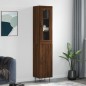 vidaXL Credenza Rovere Marrone 34,5x34x180 cm in Legno Multistrato vidaXL Credenza Rovere Marrone 34,5x34x180 cm in Legno Multistrato