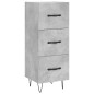vidaXL Credenza Grigio Cemento 34,5x34x180 cm in Legno Multistrato vidaXL Credenza Grigio Cemento 34,5x34x180 cm in Legno Multistrato