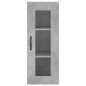 vidaXL Credenza Grigio Cemento 34,5x34x180 cm in Legno Multistrato vidaXL Credenza Grigio Cemento 34,5x34x180 cm in Legno Multistrato