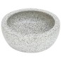 vidaXL Lavabo da Appoggio Grigio Rotondo Φ41x14 cm Ceramica vidaXL Lavabo da Appoggio Grigio Rotondo Φ41x14 cm Ceramica