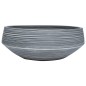 vidaXL Lavabo da Appoggio Grigio Rotondo Φ41x14 cm Ceramica