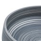vidaXL Lavabo da Appoggio Grigio Rotondo Φ41x14 cm Ceramica