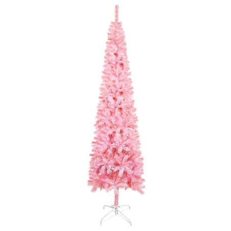 vidaXL Albero di Natale Sottile Rosa 150 cm