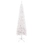 vidaXL Albero di Natale Sottile Bianco 240 cm vidaXL Albero di Natale Sottile Bianco 240 cm