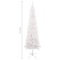vidaXL Albero di Natale Sottile Bianco 240 cm vidaXL Albero di Natale Sottile Bianco 240 cm
