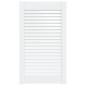 vidaXL Anta a Lamelle in Legno Massello di Pino Bianca 69x39,4 cm vidaXL Anta a Lamelle in Legno Massello di Pino Bianca 69x39,4 cm