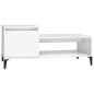 Tavolino da Salotto Bianco 100x50x45 cm in Legno Multistrato Tavolino da Salotto Bianco 100x50x45 cm in Legno Multistrato