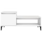 Tavolino da Salotto Bianco 100x50x45 cm in Legno Multistrato Tavolino da Salotto Bianco 100x50x45 cm in Legno Multistrato