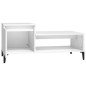 Tavolino da Salotto Bianco 100x50x45 cm in Legno Multistrato Tavolino da Salotto Bianco 100x50x45 cm in Legno Multistrato