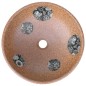 vidaXL Lavabo da Appoggio Marrone e Blu Rotondo Φ41x14 cm Ceramica vidaXL Lavabo da Appoggio Marrone e Blu Rotondo Φ41x14 cm Ceramica