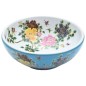 vidaXL Lavabo da Appoggio Multicolore Rotondo Φ41x14 cm Ceramica