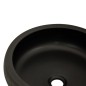 vidaXL Lavabo da Appoggio Nero e Marrone Rotondo Φ41x14 cm Ceramica