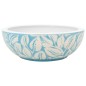 vidaXL Lavabo da Appoggio Bianco e Blu Rotondo Φ41x14 cm Ceramica vidaXL Lavabo da Appoggio Bianco e Blu Rotondo Φ41x14 cm Ceramica