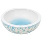 vidaXL Lavabo da Appoggio Bianco e Blu Rotondo Φ41x14 cm Ceramica vidaXL Lavabo da Appoggio Bianco e Blu Rotondo Φ41x14 cm Ceramica