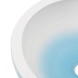 vidaXL Lavabo da Appoggio Bianco e Blu Rotondo Φ41x14 cm Ceramica vidaXL Lavabo da Appoggio Bianco e Blu Rotondo Φ41x14 cm Ceramica