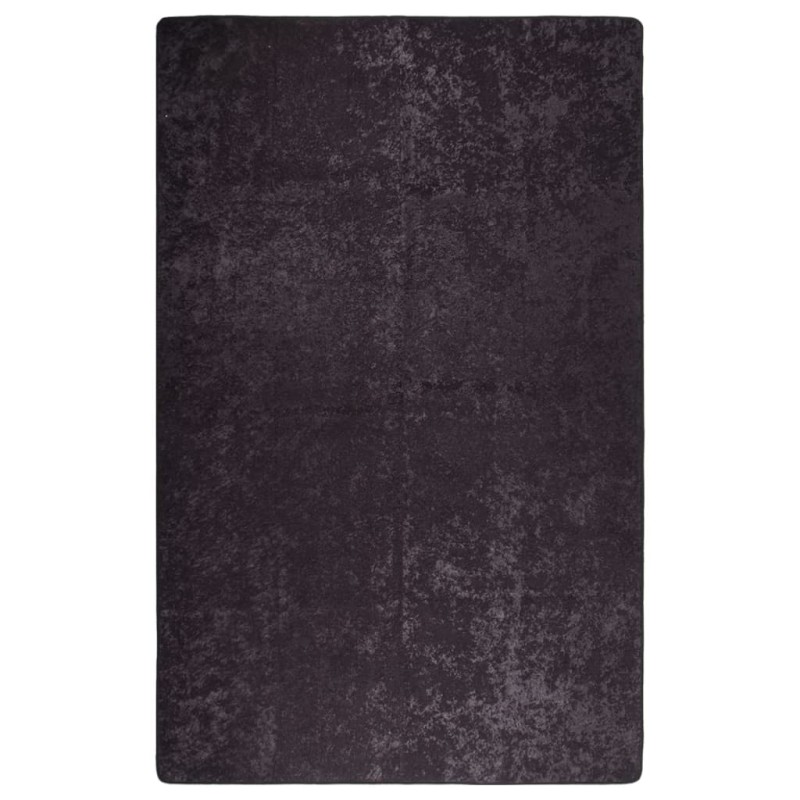 vidaXL Tappeto Lavabile 160x230 cm Antracite Antiscivolo vidaXL Tappeto Lavabile 160x230 cm Antracite Antiscivolo