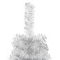 vidaXL Albero Natale Artificiale Sottile a Metà Supporto Argento 180cm vidaXL Albero Natale Artificiale Sottile a Metà Supporto Argento 180cm