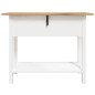 vidaXL Tavolo Console in Pino Messicano Corona Bianco 90x34,5x73 cm vidaXL Tavolo Console in Pino Messicano Corona Bianco 90x34,5x73 cm