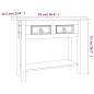 vidaXL Tavolo Console in Pino Messicano Corona Bianco 90x34,5x73 cm vidaXL Tavolo Console in Pino Messicano Corona Bianco 90x34,5x73 cm