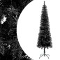 vidaXL Albero di Natale Sottile Nero 240 cm