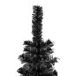 vidaXL Albero di Natale Sottile Nero 240 cm