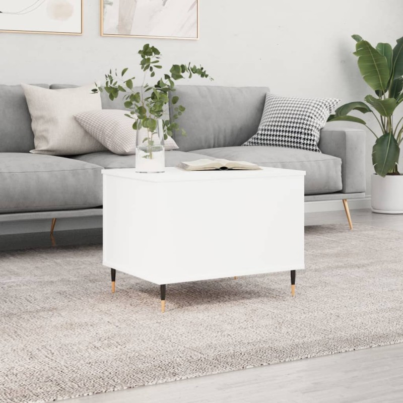 vidaXL Tavolino da Salotto Bianco 60x44,5x45 cm in Legno Multistrato