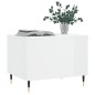 vidaXL Tavolino Salotto Bianco Lucido 60x44,5x45 cm Legno Multistrato