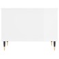 vidaXL Tavolino Salotto Bianco Lucido 60x44,5x45 cm Legno Multistrato