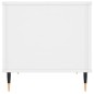 vidaXL Tavolino Salotto Bianco Lucido 60x44,5x45 cm Legno Multistrato