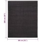 Tappeto in Sisal Naturale 80x100 cm Nero Tappeto in Sisal Naturale 80x100 cm Nero
