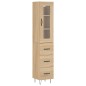 vidaXL Credenza Rovere Sonoma 34,5x34x180 cm in Legno Multistrato vidaXL Credenza Rovere Sonoma 34,5x34x180 cm in Legno Multistrato