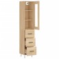 vidaXL Credenza Rovere Sonoma 34,5x34x180 cm in Legno Multistrato vidaXL Credenza Rovere Sonoma 34,5x34x180 cm in Legno Multistrato