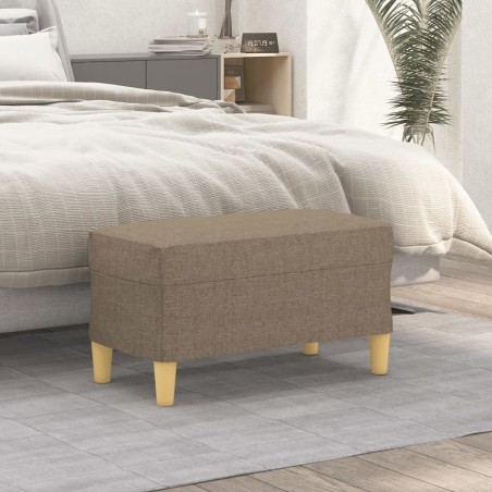 vidaXL Panca tortora 70x35x41 cm in Tessuto