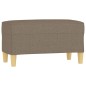 vidaXL Panca tortora 70x35x41 cm in Tessuto