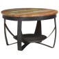 vidaXL Tavolino da Salotto Ø68x43 cm in Legno Massello di Recupero vidaXL Tavolino da Salotto Ø68x43 cm in Legno Massello di Recupero