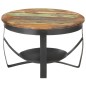 vidaXL Tavolino da Salotto Ø68x43 cm in Legno Massello di Recupero vidaXL Tavolino da Salotto Ø68x43 cm in Legno Massello di Recupero
